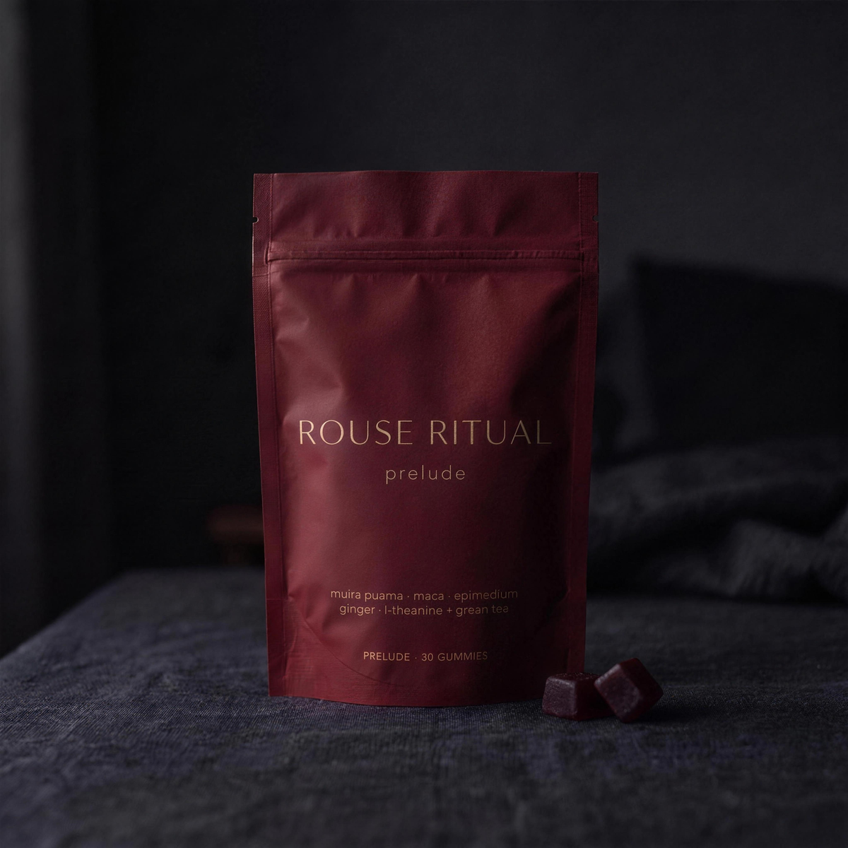 Rouse Ritual Prelude pouch — 30 botanical intimacy gummies
